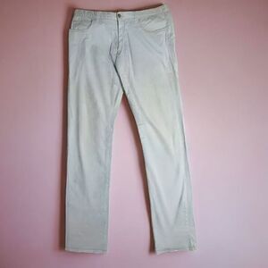 🟢 Zanella Men’s Green Stretch 5-Pocket Jeans 🇮🇹 Size 36x32 Made in Italy Casual